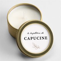 Bougie baptême Photos miniatures personnalisable - 5 cm et 2,5 cm de hauteur - Monfairepart