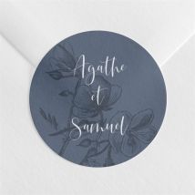 Sticker mariage Dorure sur gravure personnalisable - 4 cm - Monfairepart