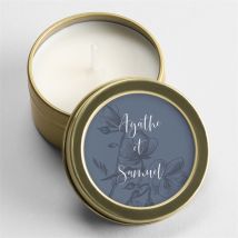 Bougie mariage Dorure sur gravure personnalisable - 5 cm, 2,5 cm de hauteur - Monfairepart