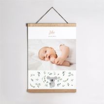 Affiche naissance Mon koala personnalisable - 29,7 x 42 cm - Monfairepart