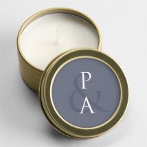 Bougie mariage Reliefs personnalisable - 5 cm, 2,5 cm de hauteur - Monfairepart