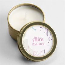 Bougie communion Mon annonce photo personnalisable - 5 cm et 2,5 cm de hauteur - Monfairepart