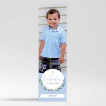 Signet communion Doux Flocons magnet personnalisable - 5,4 x 19,4 cm - Monfairepart