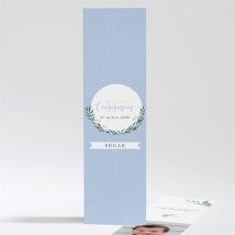 Signet communion Doux Flocons personnalisable - 5,4 x 19,4 cm - Monfairepart