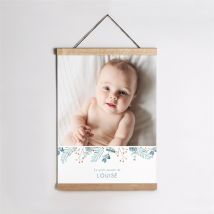 Affiche naissance Apesanteur personnalisable - 29,7 x 42 cm - Monfairepart