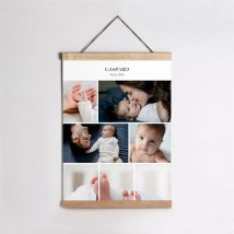 Affiche naissance Instants personnalisable - 29,7 x 42 cm - Monfairepart