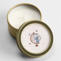 Bougie mariage Notre Passeport personnalisable - 5 cm et 2,5 cm de hauteur - Monfairepart