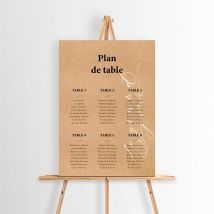 Plan de table mariage Photomaton personnalisable - 29,7 x 42 cm - Monfairepart