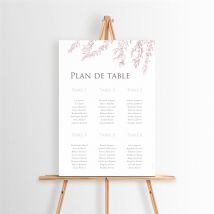 Plan de table mariage Sous le saule personnalisable - 29,7 x 42 cm - Monfairepart