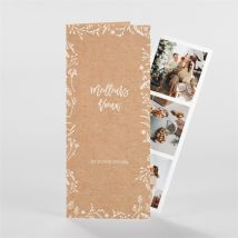 Carte de voeux Pour Vous 2023 - Beige/Marron/Kraft - Monfairepart