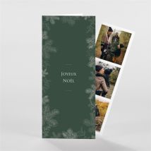 Carte de voeux Ecrin d’Hiver 2023 - Vert - Monfairepart
