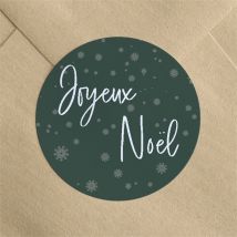 Stickers noël Flocons blancs