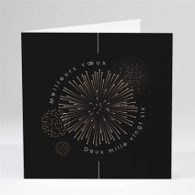 Carte de voeux Feu d'artifice
