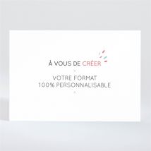 Faire-part mariage Magnet rectangle personnalisable - 13,8 cm x 9,5cm - Monfairepart
