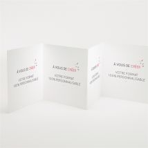 Carte de remerciement mariage A vous de jouer 100% personnalisable - 10 x 10 cm - Monfairepart