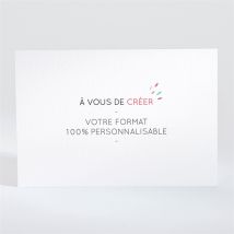 Carte de remerciement mariage A vous de créer 100% personnalisable - 13,8 x 9,5 cm - Monfairepart