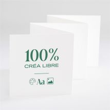 Faire-part naissance Accordéon à créer personnalisable - Couleur Blanc - 7,5 x 7,5 cm - Monfairepart