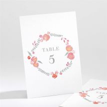 Numéro de table mariage Couronnés personnalisable - 9,5 x 13,8 cm - Monfairepart