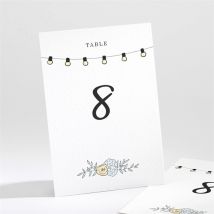 Numéro de table mariage Guinguette personnalisable - 9,5 x 13,8 cm - Monfairepart