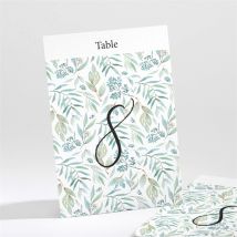 Numéro de table mariage Délicat personnalisable - 9,5 x 13,8 cm - Monfairepart