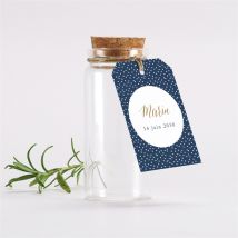 Mignonnette communion Relief étiquette personnalisable - 3,7 cm x 8 cm - Monfairepart