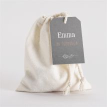 Pochon communion Communion et Symboles personnalisable - 10 cm x 12 cm - Monfairepart