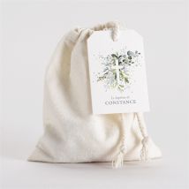 Pochon baptême En Lumière personnalisable - 10 cm x 12 cm - Monfairepart