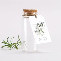 Mignonnette communion Espérance étiquette personnalisable - 3,7 cm x 8 cm - Monfairepart