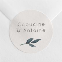 Sticker mariage Rien que Nous personnalisable - Couleur Beige - 4 cm - Monfairepart