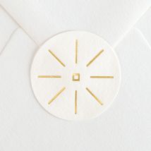 Timbre de scellage Rond Art déco