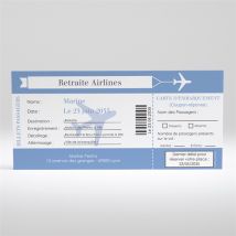Carte invitation départ à la retraite Embarquement!