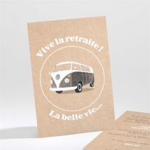 Carte invitation départ à la retraite Viva la Vida