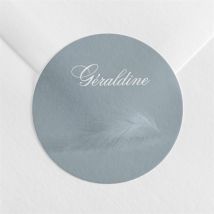 Stickers décès En Douceur personnalisable - 4 cm - Monfairepart
