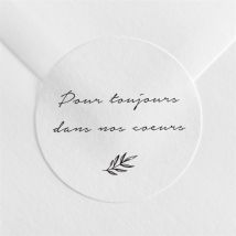 Stickers décès Pour Toi personnalisable - 4 cm - Monfairepart