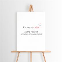 Plan de table mariage Création vierge plan de table personnalisable - 29,7 x 42 cm - Monfairepart