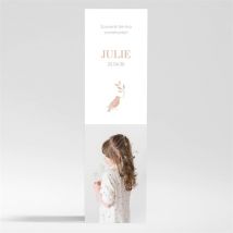 Signet communion Beaux Symboles magnet personnalisable - Couleur Blanc - 5,4 x 19,4 cm - Monfairepart