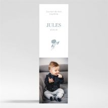 Signet baptême Jour Divin magnet personnalisable - Couleur Bleu et Blanc - 5,4 x 19,4 cm - Monfairepart