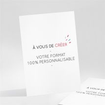 Carte de voeux Vierge100% crea carte portrait 2023 - Blanc - Monfairepart