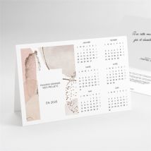 Carte de voeux Médaillon à planter calendrier