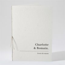 Livret de messe mariage Absolument personnalisable - Couleur Beige - 15,2 x 21,5 cm - Monfairepart
