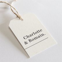 Etiquette mariage Absolument personnalisable - Couleur Beige - 4 x 6 cm - Monfairepart