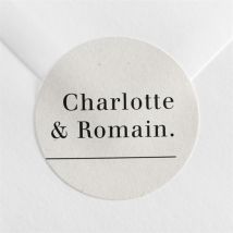 Sticker mariage Absolument personnalisable - Couleur Beige - 4 cm - Monfairepart