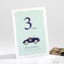 Invitation anniversaire Voiture