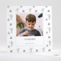 Invitation anniversaire Robots