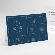 Carte de voeux Association calendrier