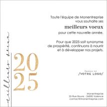 Carte de voeux virtuelle image entreprise Calligraphie