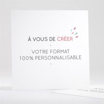 Carte de voeux Professionnel vierge carré