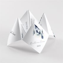 Carte de voeux Noël entreprise origami