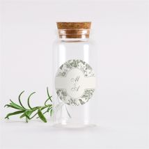 Mignonnette mariage Romance personnalisable - 3,7 cm de diamètre et 8 cm de hauteur - Monfairepart