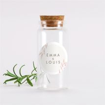 Mignonnette mariage Notre Lien personnalisable - 3,7 cm de diamètre et 8 cm de hauteur - Monfairepart